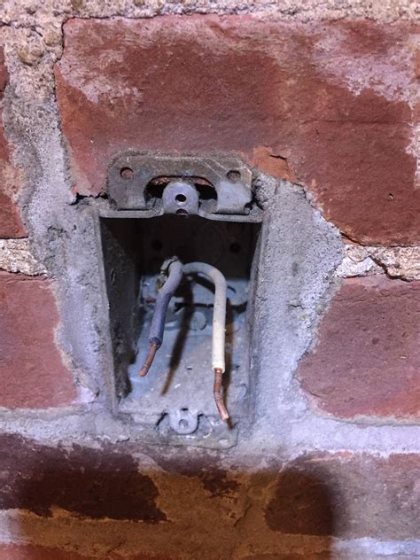 how to fix hole for electrical box in brick|recessed outlet box in brick.